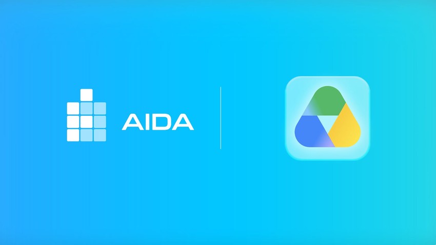 What does AIDA's Google Drive integration do beyond OCR?