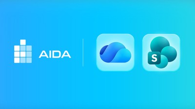 Microsoft SharePoint and OneDrive integrations with AIDA